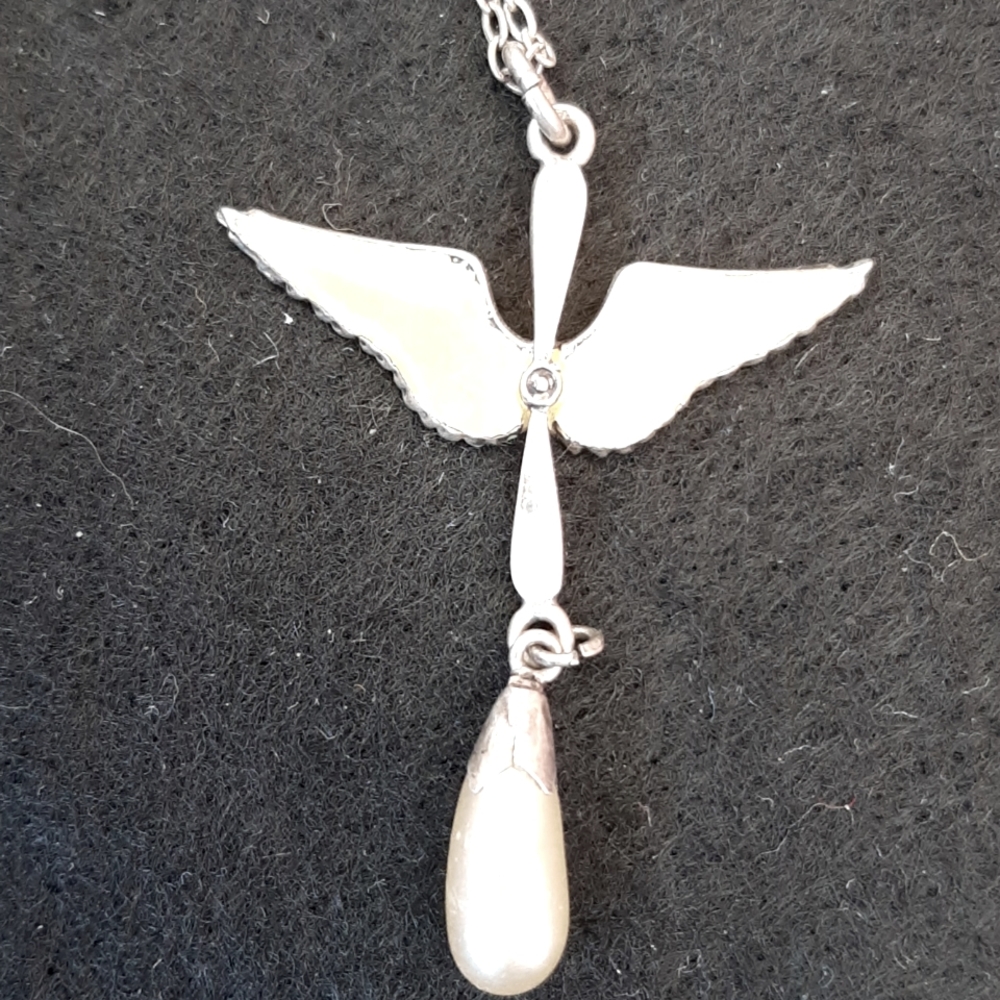 WW2 sweetheart army Air corps pendant sterling silver necklace